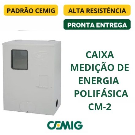 Caixa de Medição Energia Polifásica CM-2 Padrão CEMIG Caixa de Luz CM2
