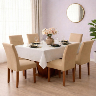 KIT 06 CAPA PARA CADEIRA / JANTAR/ VARIAS CORES em Oferta na Shopee