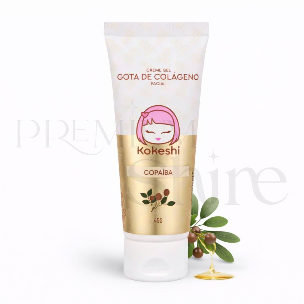 Creme Gel Regenerador Facial Gota de Colágeno Kokeshi 45g