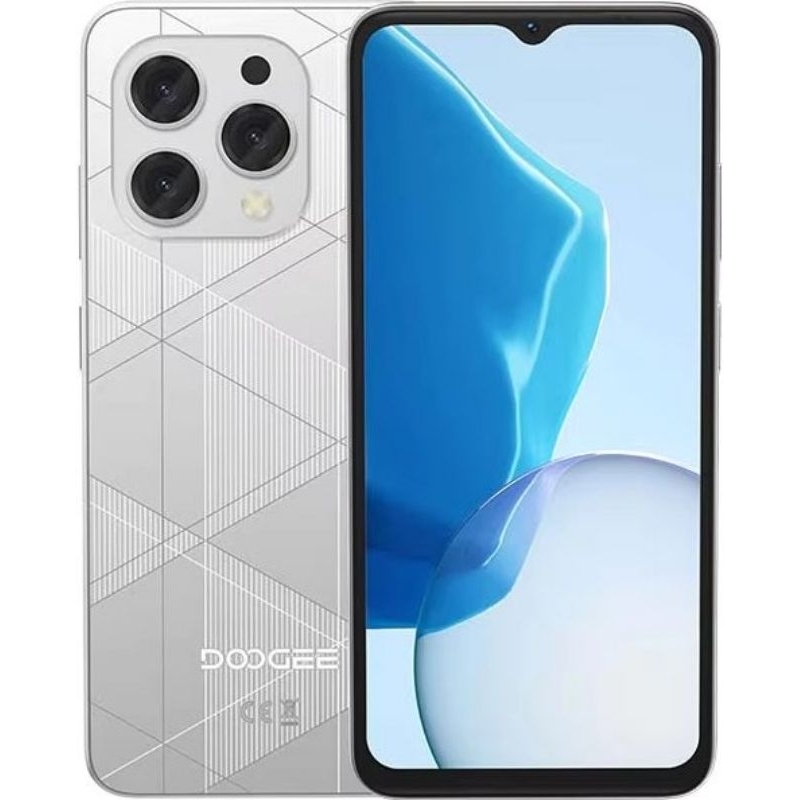 Celular Doogee N-55 Plus, 128GB 8GB Ram, Tela 6,56" 90hz, Câmera 13mp, Bateria 5150mah, cinza