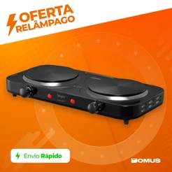 Fogão Cooktop Elétrico 2 Boca 5 Temp Double Cook 2000W FG02 Elgin