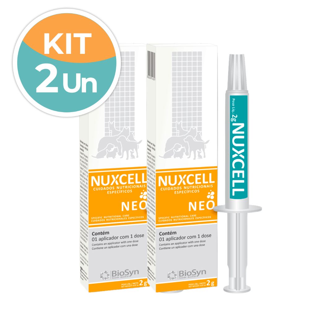 Kit 2 Nuxcell Neo Suplemento Vitamínico Para Cães Biosyn 2g