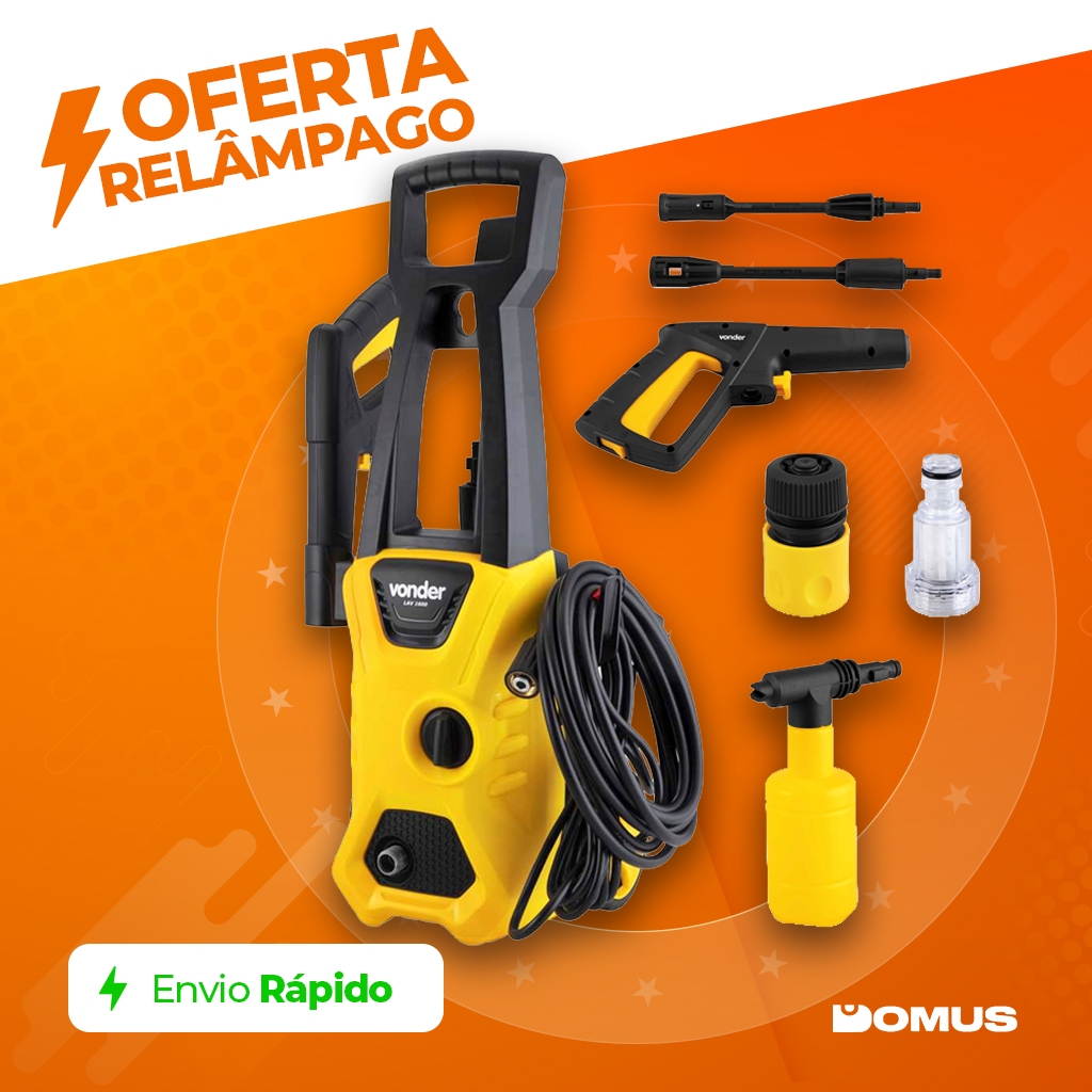 Lavadora De Alta Pressão LAV 1600, 1.600 lbf/pol² Lavadora Vap Vonder