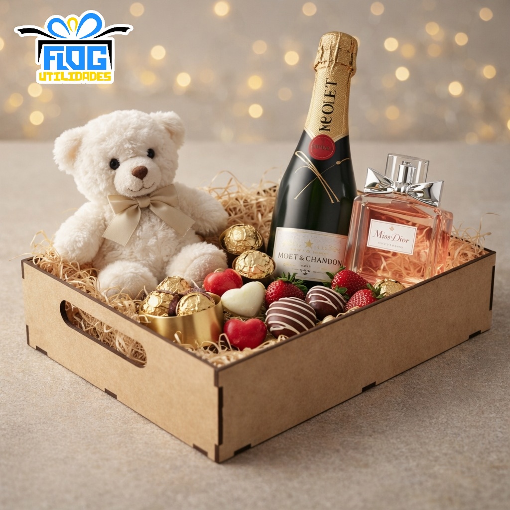 Kit Bandejas Lisa VARIAÇÕES MDF - Cesta / Caixa De Presente - Decoração / datas festivas - Lembrancinha  Dia das maes em Oferta na Shopee