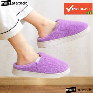 Pantufa Masculina feminina Peluciada - chinelo de inverno - Senza Spina - pantufa quentinha confortável
