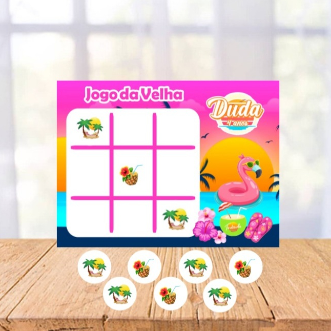 Jogo da Tardezinha Lembrancinhas Personalizadas Festa Aniversário Infantil