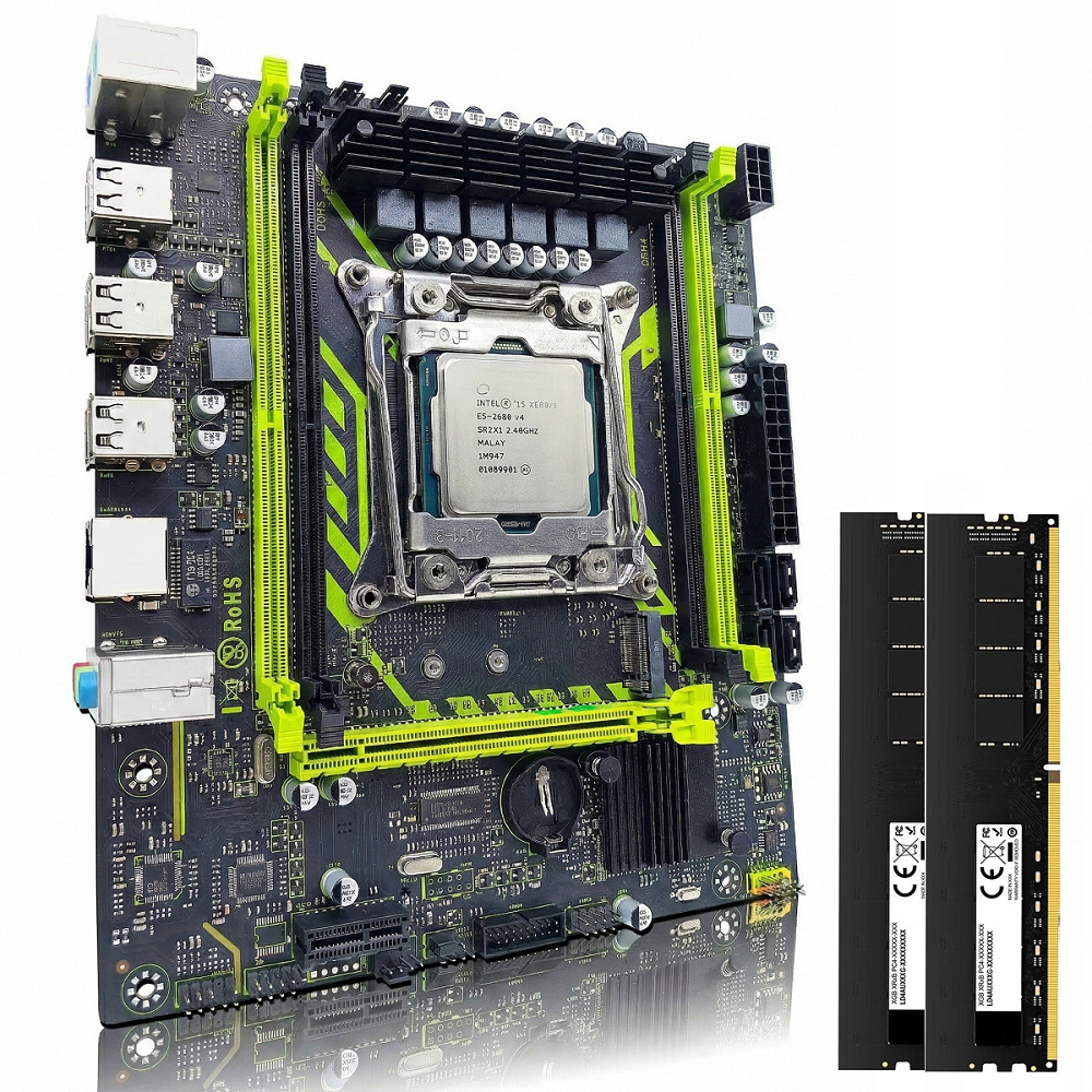 Kit Gamer Placa Mãe X99 Processador Xeon E5-2680v4 16gb 2133mhz