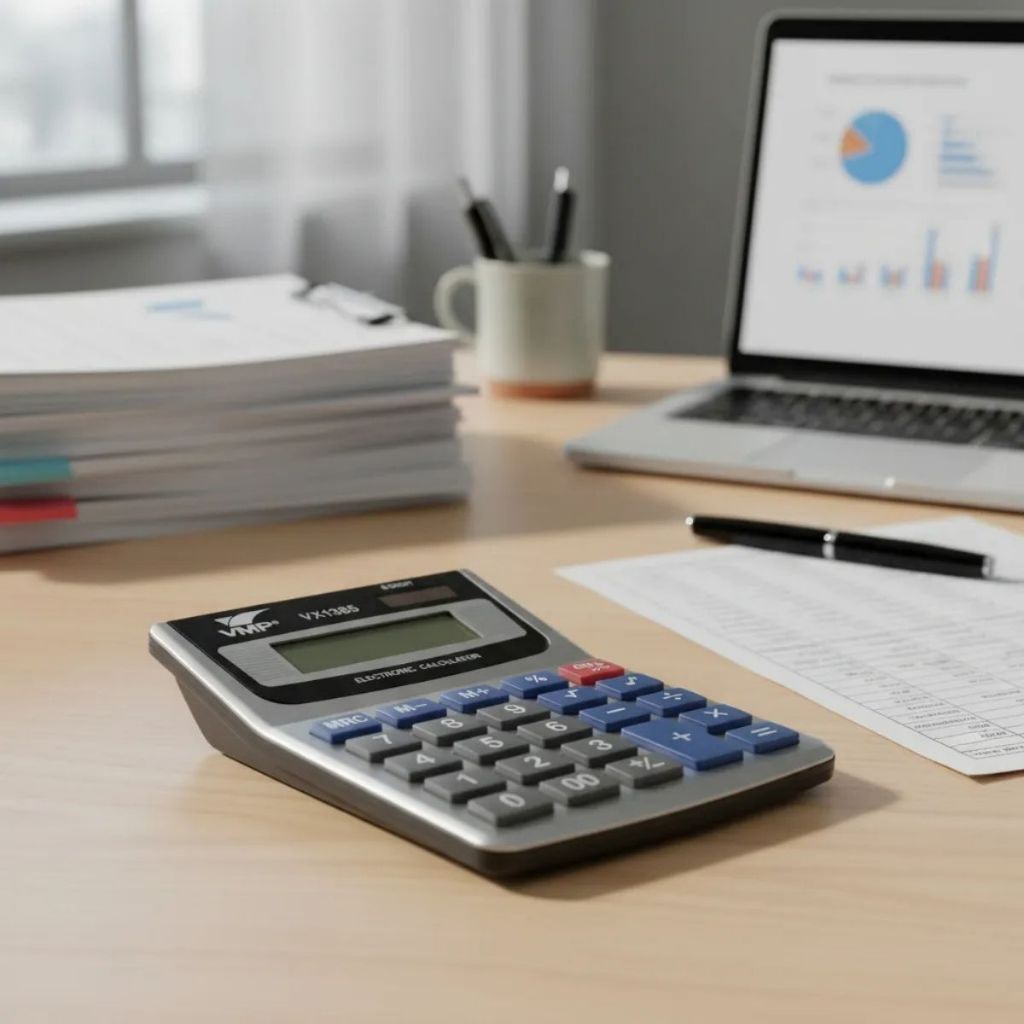 Calculadora Científica 240 Funções Calculadora Mesa Comercial Escritório Grande 12 Dígitos Bolso