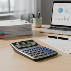 Calculadora Científica 240 Funções Calculadora Mesa Comercial Escritório Grande 12 Dígitos Bolso