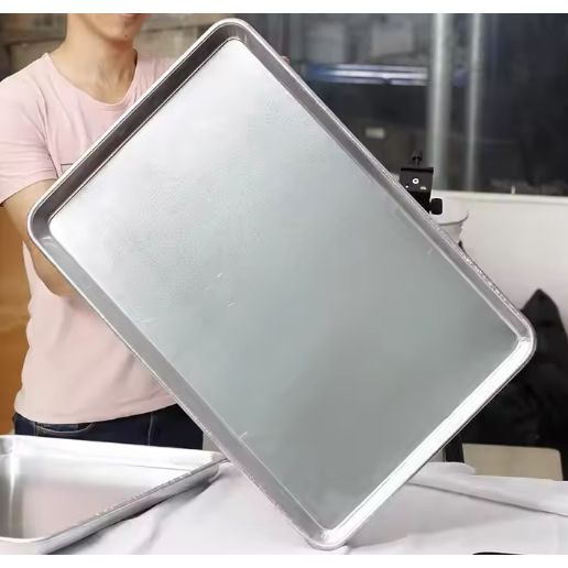 Assadeira Forma 60 X 40 CM Gigante Chapa Alumínio Antiaderente Profissional Bandeja Restaurante