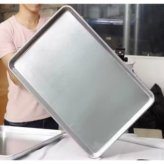 Assadeira Forma 60 X 40 CM Gigante Chapa Alumínio Antiaderente Profissional Bandeja Restaurante