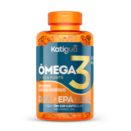 ÔMEGA 3 Tripla Fonte 1000mg Katiguá 120cápsulas ou 60cápsulas Óleo de Peixe 100% Puro Premium