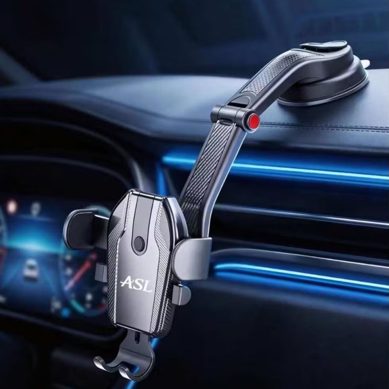 Suporte Veicular Universal ASL com Ventosa e Braço Articulado e Extensível Rotação 360º