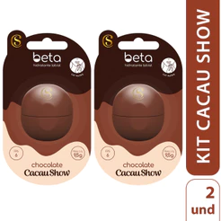 Kit Hidratante Labial Beta Chocolate Cacau Show – Edição Especial FPS 6
