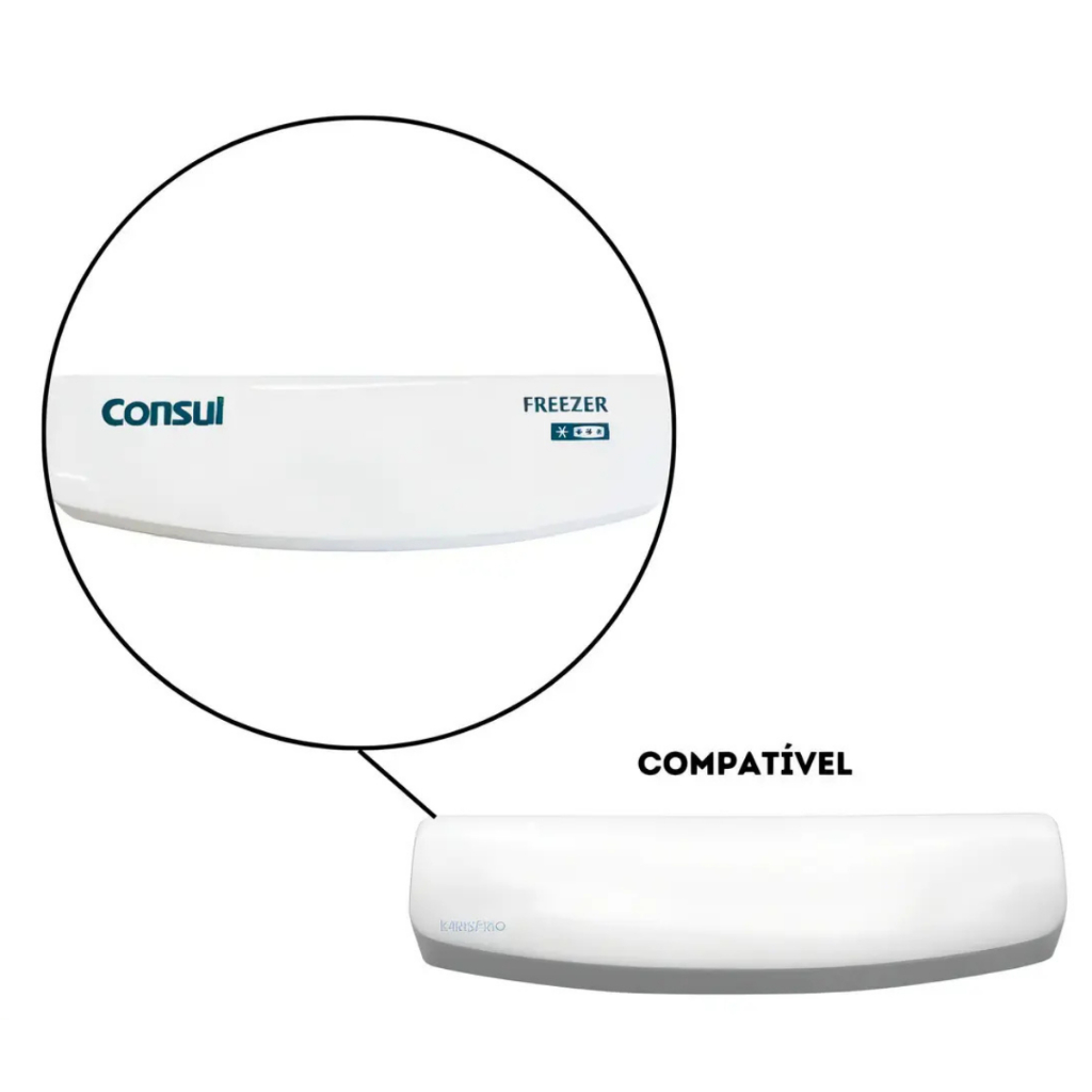 PUXADOR TAMPA FREEZER COMPATIVEL CONSUL HORIZONTAL CHA/CHB 326043934