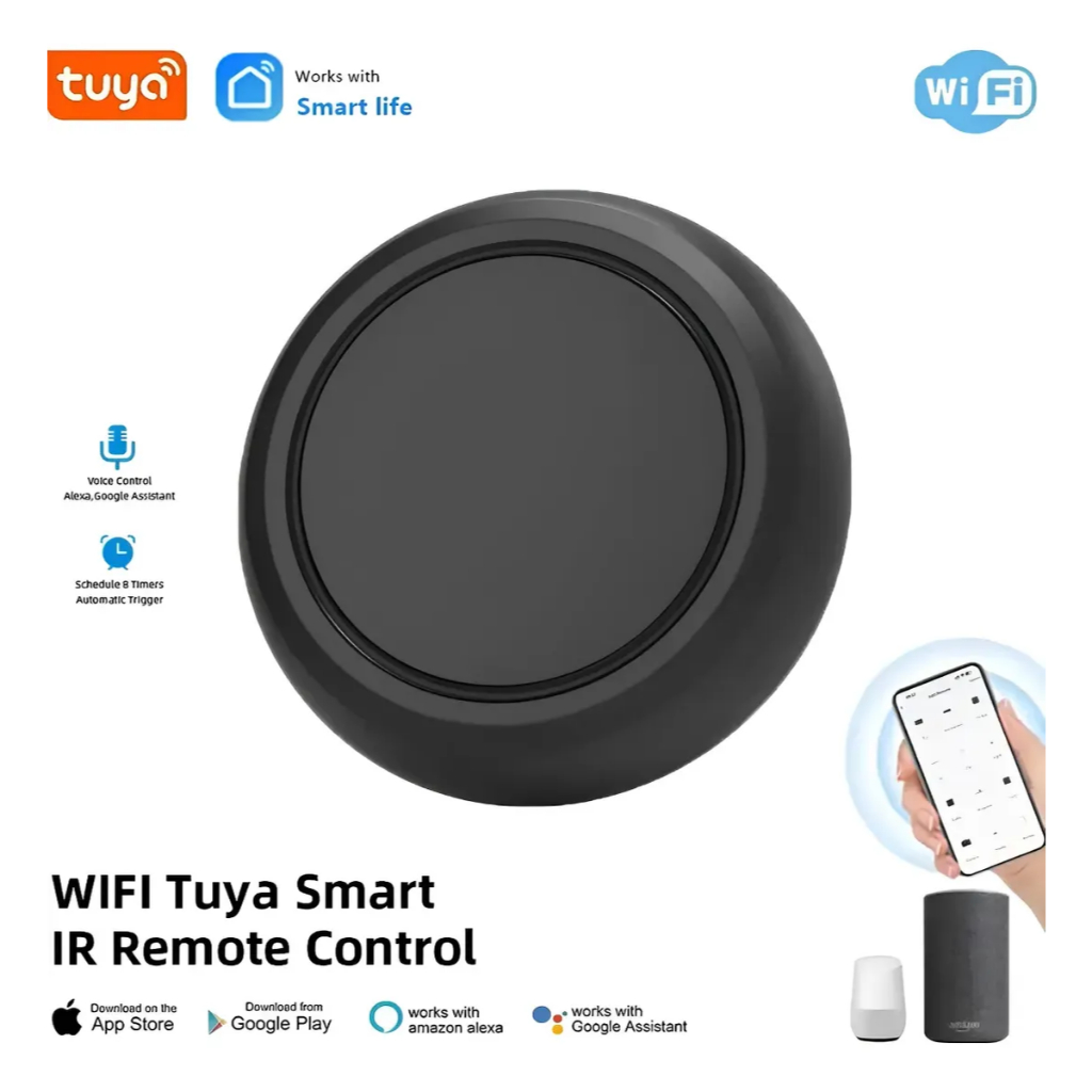 Controle Remoto Smart Ir Universal Wifi Tuya Alexa Google novo lacrado em Oferta na Shopee