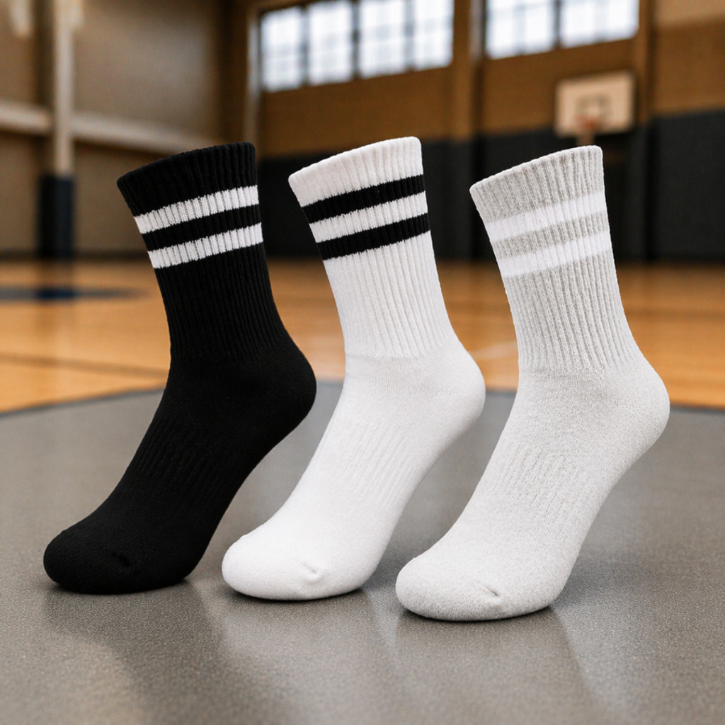 3 Pares Meia Cano Alto Algodão Esportiva Academia Nova Era em Oferta na Shopee