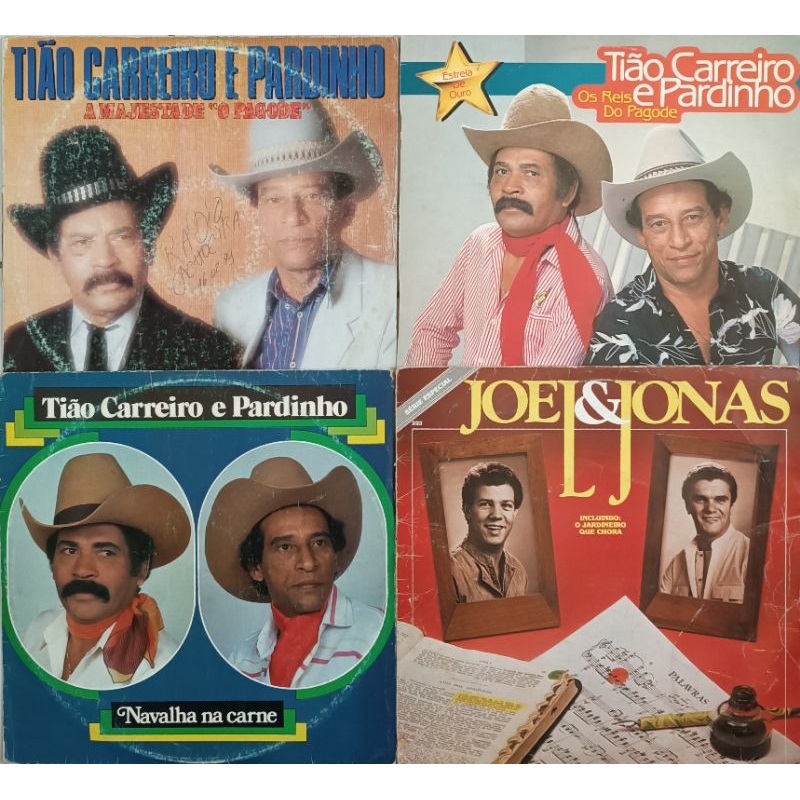 LPs Duplas Sertanejo Raiz Lote2- Tião Carreiro- Zico e Zeca- Zilo e Zalo- Mococa- Milionário- Parada Dura- Lourenço e Lo