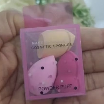 kit 3 mini esponjas gota para maquiagem base esponja para maquiagem corretivo