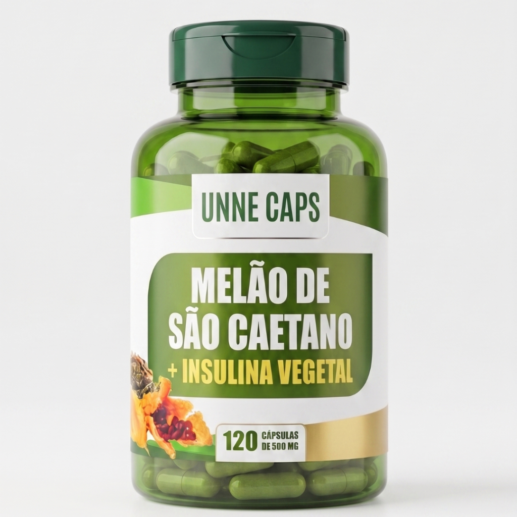Melão de São Caetano + Insulina Vegetal 120 Cápsulas 500mg - 1, 2 e 3 potes