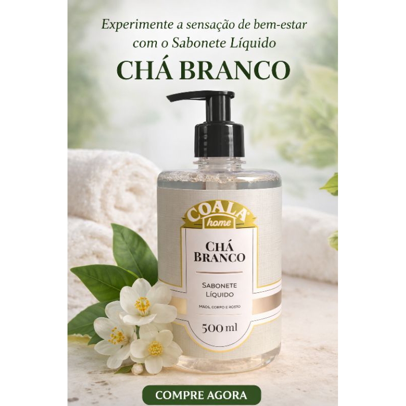 Sabonete Líquido Chá Branco 500ml