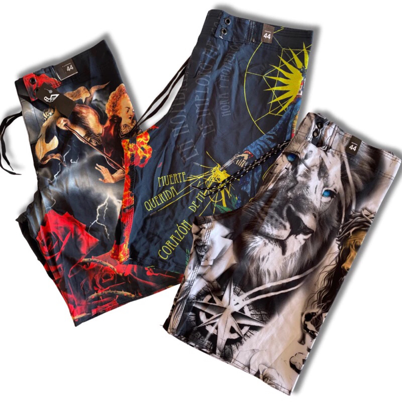 Kit 04 Bermuda Elastano Short Secagem Rápida Estampado