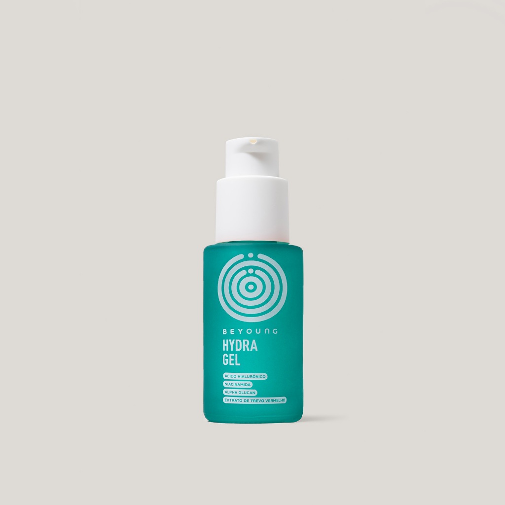 Hidratante facial em gel com ácido hialurônico (pele refrescante)
