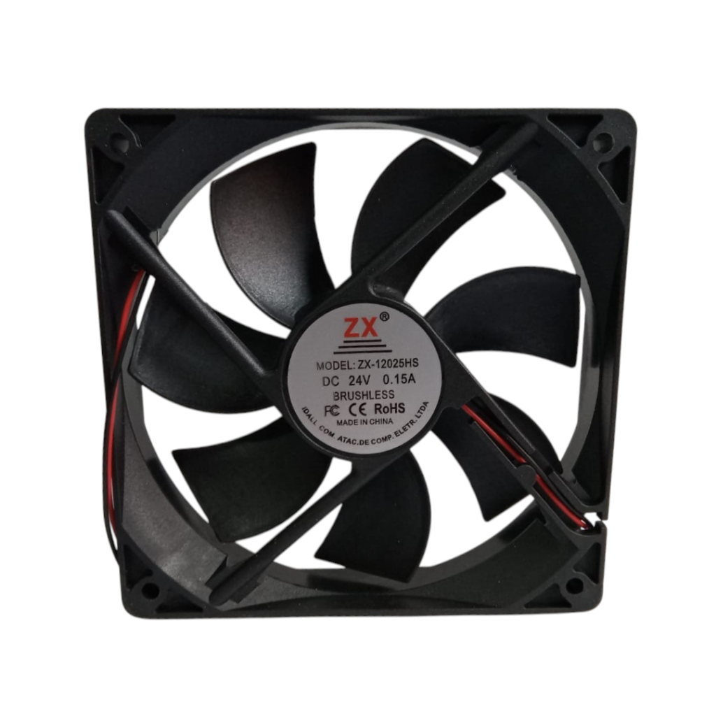 Micro Ventilador Cooler Ventoinha 120x120x25mm 24v