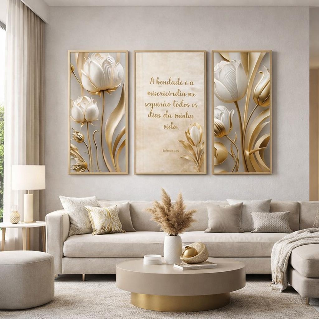 Quadro Decorativo flor Orquídea salmo sala quarto cozinha luxo premium