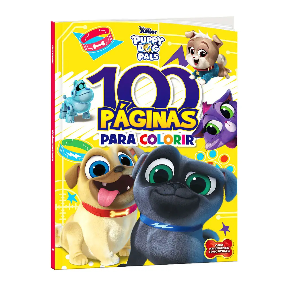 Livro de Colorir Bingo e Rolly 100 Páginas em Oferta na Shopee
