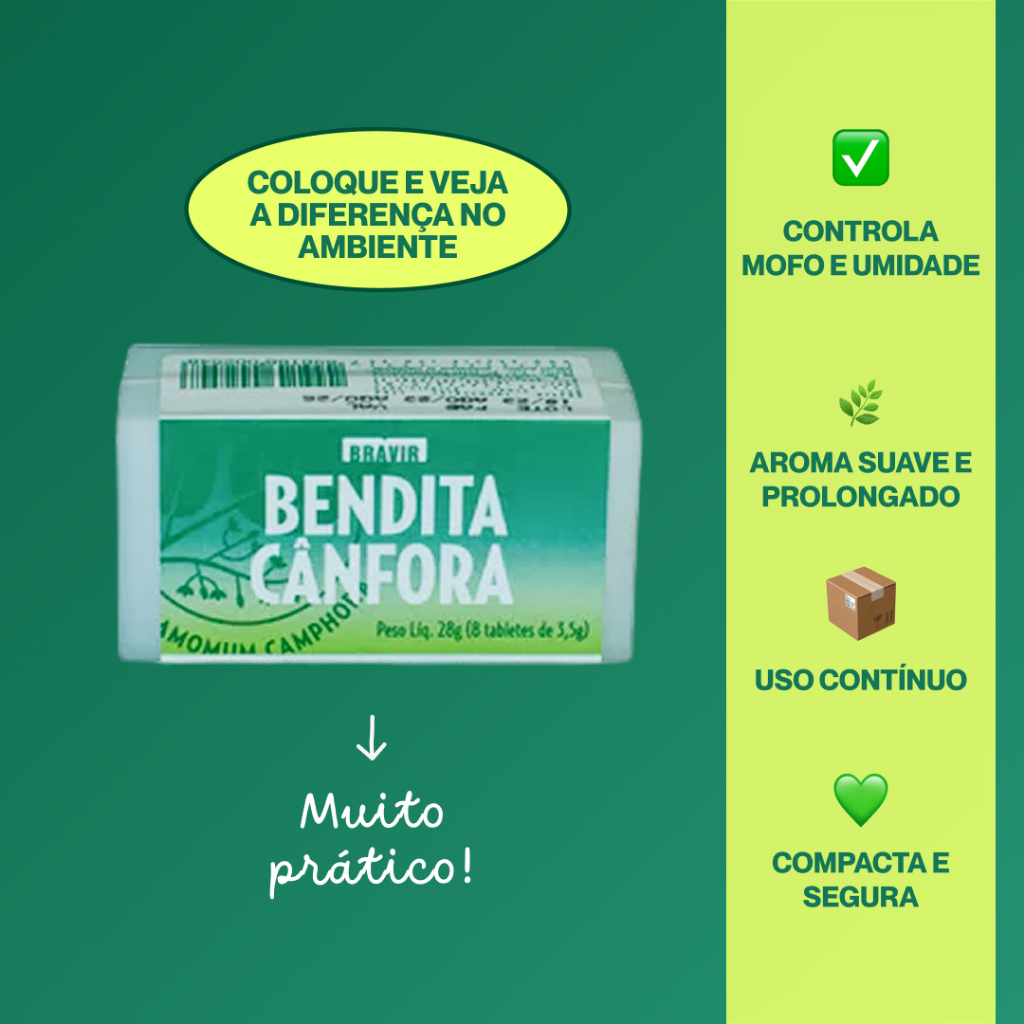 BENDITA CÂNFORA Estojo 28g KIT Com 1/2/3/6 un