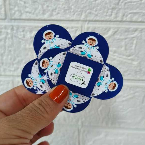 Forminhas para Brigadeiro Doces Festa Aniversário Personalizada Astronauta