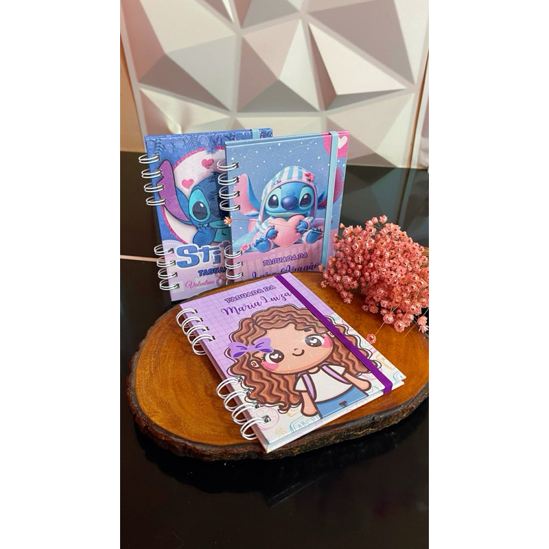 TABUADA ENCADERNADA PERSONALIZADA A6 | CAPA DURA | PLASTIFICADA | MATERIAL ESCOLAR EDUCATIVO