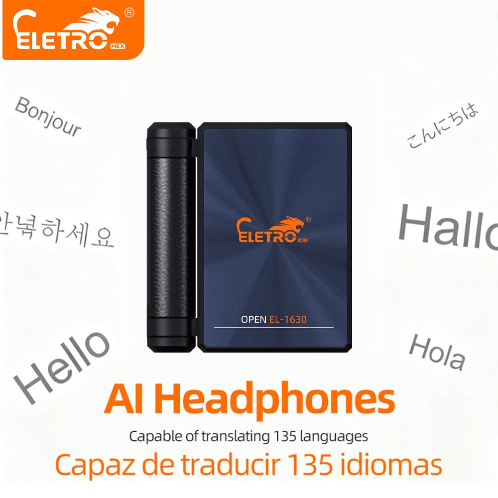 ELETRO Fones de Ouvido – Fones Bluetooth com Design Dobrável Duplo, Isolamento de Ruído – 145H de Reprodução, Fones Sem