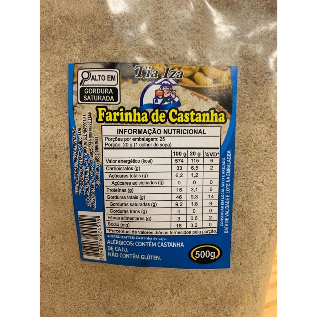 Farinha de Castanha de Caju farinha de amêndoas de caju SEM GLÚTEN 1KG - artesanal Não contém glúten — imagem 2 de 2