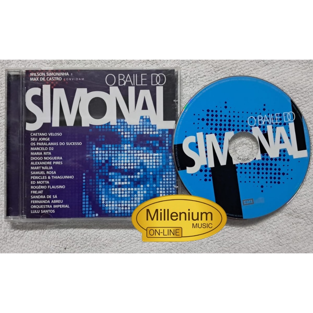 CD  O Baile Do Simonal Wilson Smoninha e Max De Castro Conidam 2009 Original Gravadora Colecionador Ótimo Estado