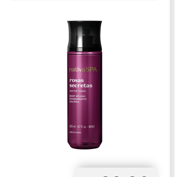 Body Splash Nativa Spa Rosas Secretas 200mlBody Splash Nativa Spa Rosas Secretas 200ml Body Splash Nativa Spa Rosas Secr