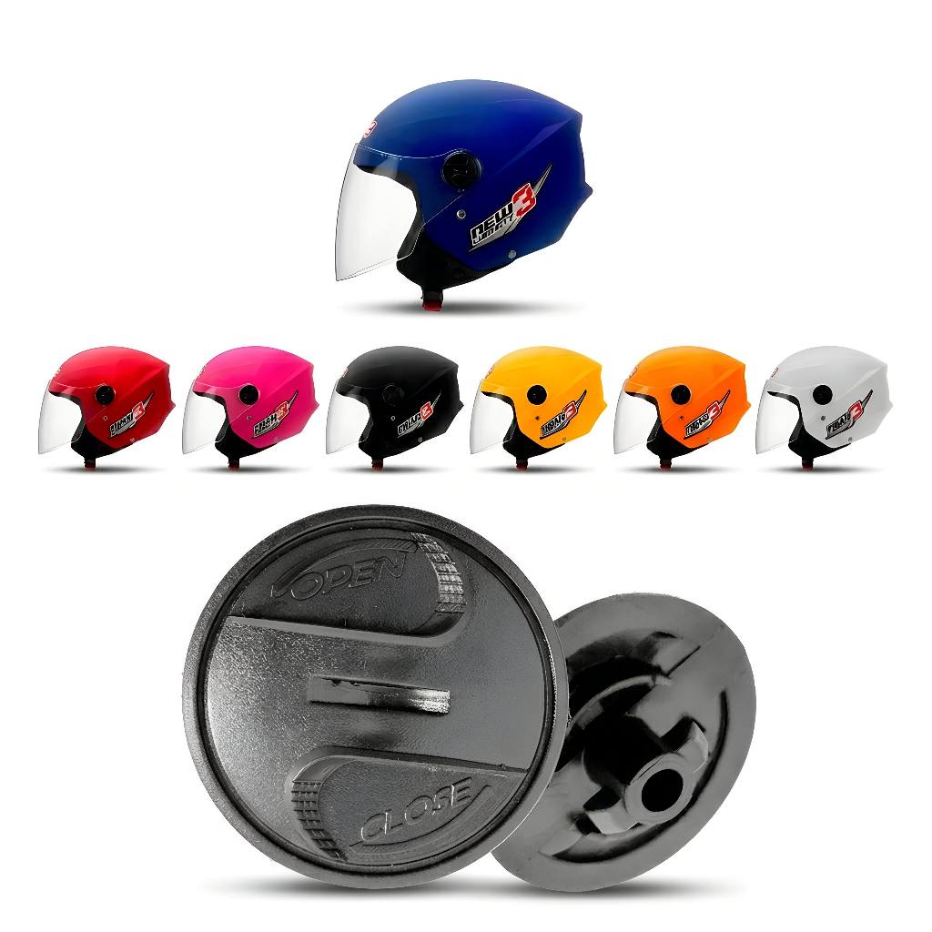 Kit Reparo Botão Viseira Capacete Pro Tork New Liberty / New Atomic / Mixs Way Par Fixador Completo