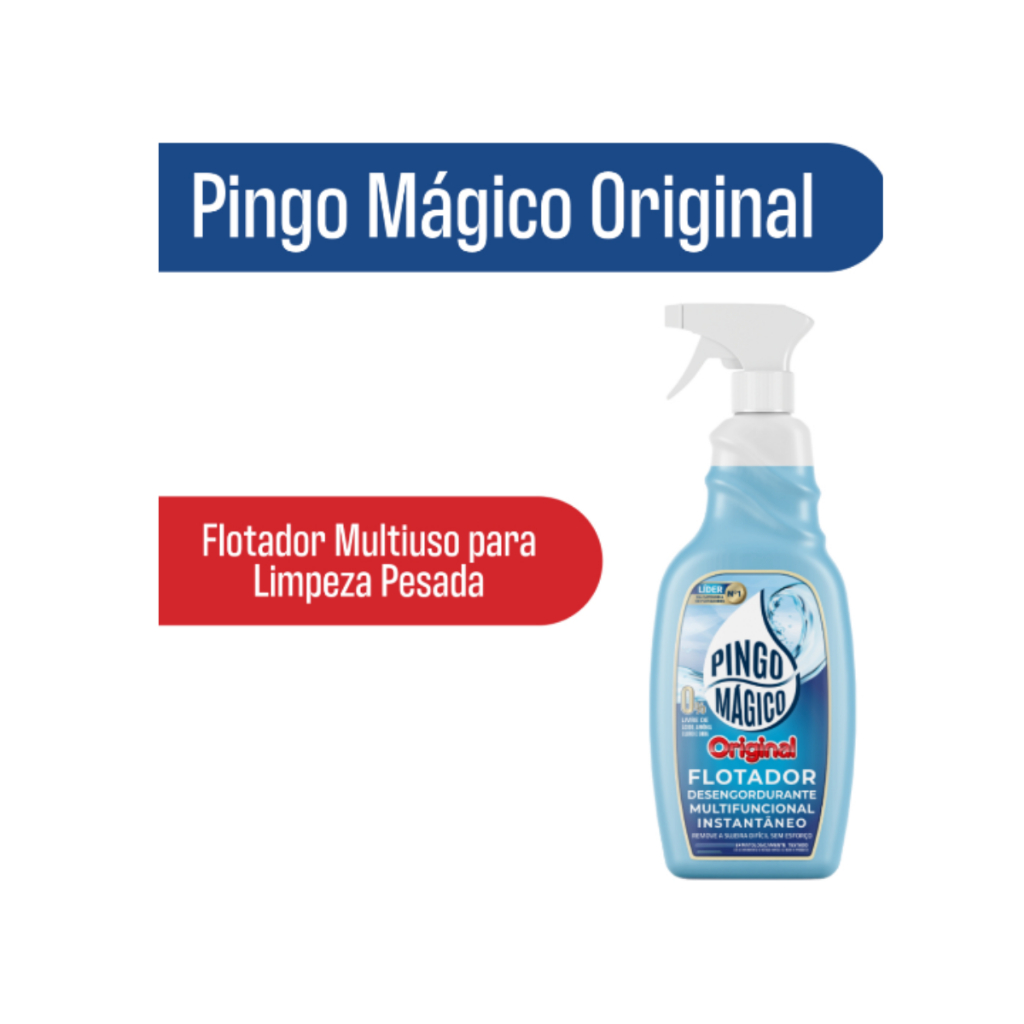 Pingo Mágico Flotador Original Eco 1Litro - Limpeza pesada ( envio em ate 24 horas )