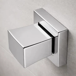 Acabamento Para Registro Chuveiro Base Deca Padrão 16 Estrias Para Gaveta Ou Pressão 1/2 ou 3/4 Quadrado Metal Cromado