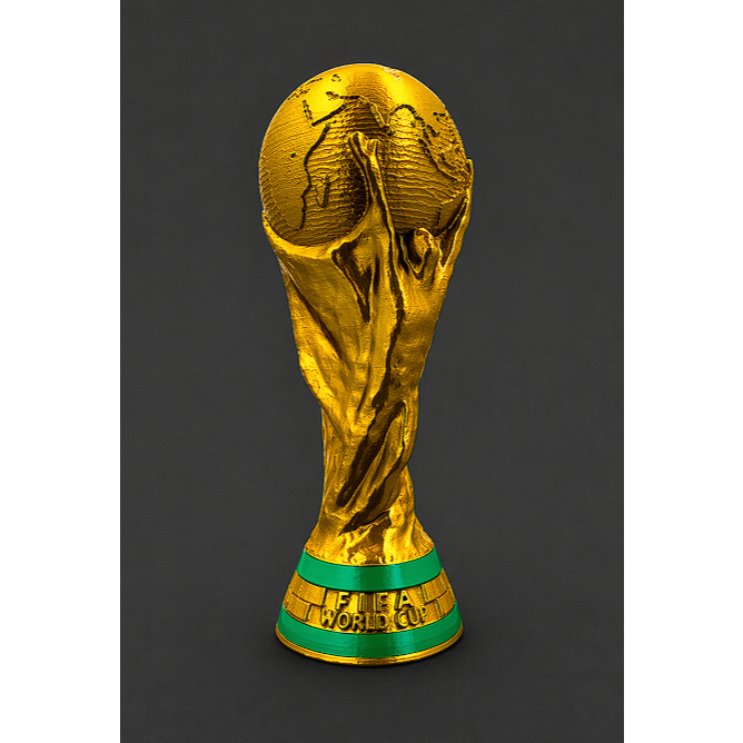 Taça Copa do Mundo 2026 Decorativa Enfeite Festa Futebol Colecionável