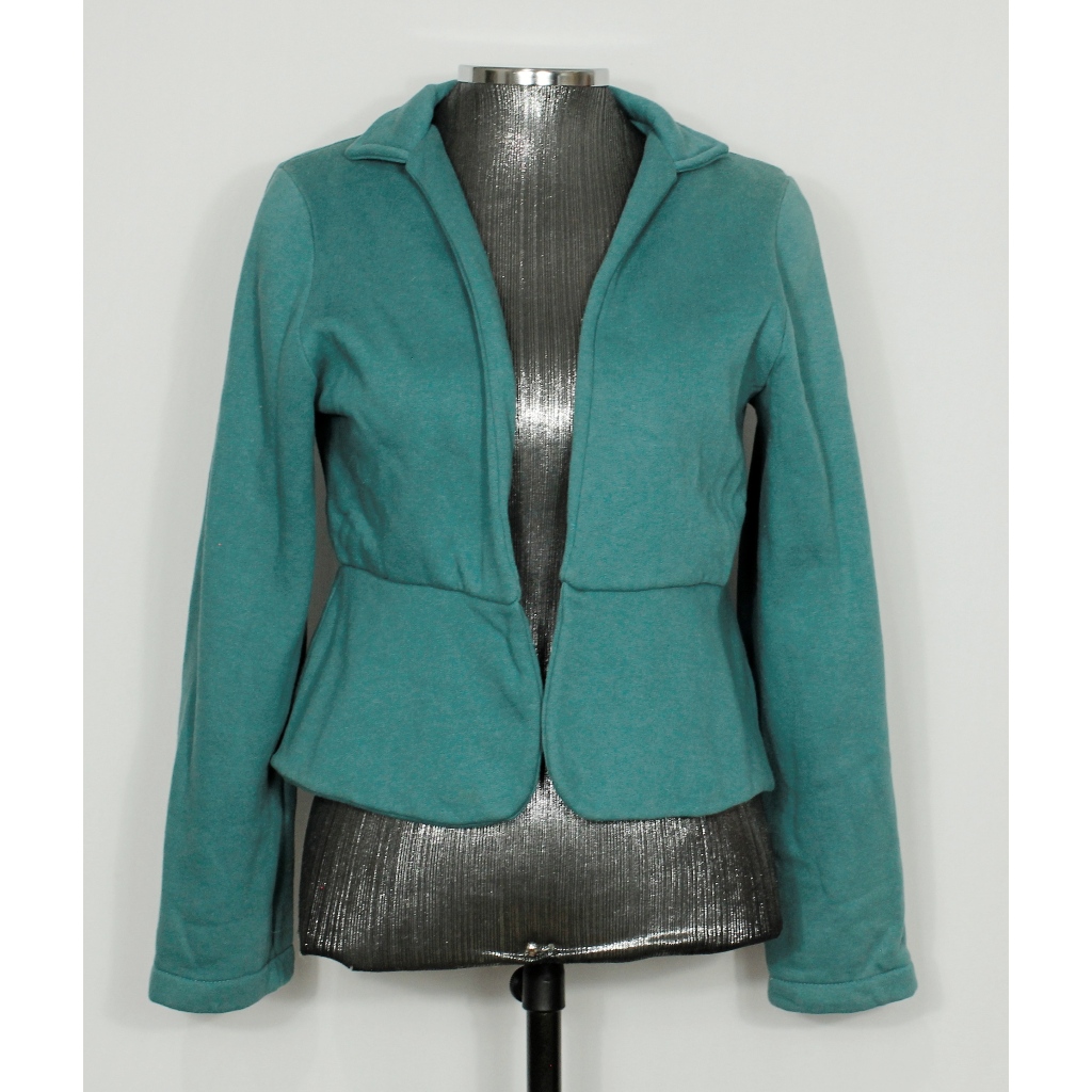 Casaco feminino moletom verde - Veste P - Ref. 5757 (brechó)
