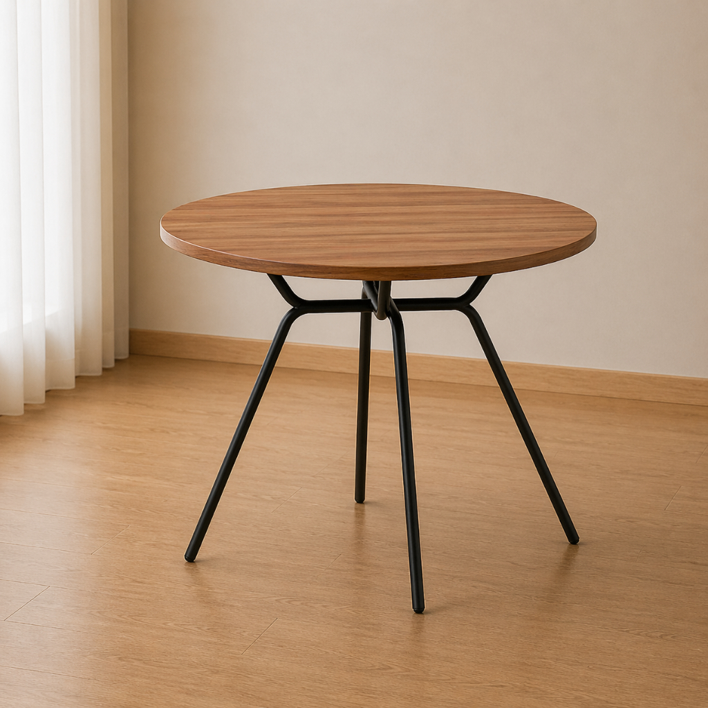 Imagem Mesa de Jantar Redonda 1m 1588 Carraro Freijó/Preto
