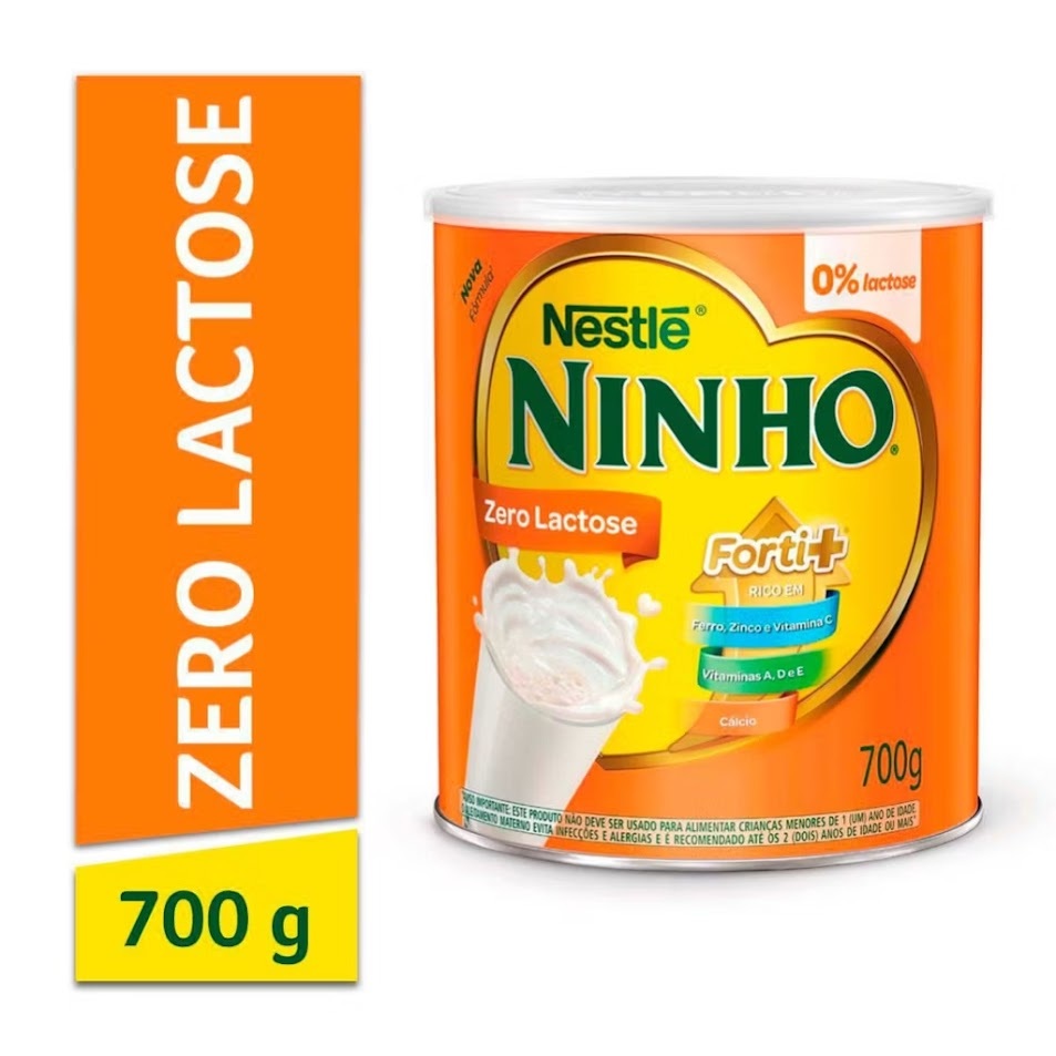 NINHO ZERO LACTOSE: NUTRIÇÃO COMPLETA PARA TODA A FAMÍLIA 700g