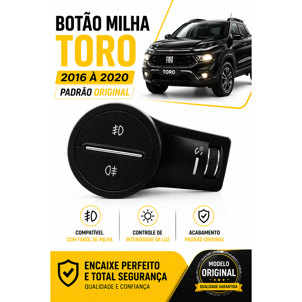 Botão Interruptor Toro Milha 2016 2017 2018 2019 2020 Original
