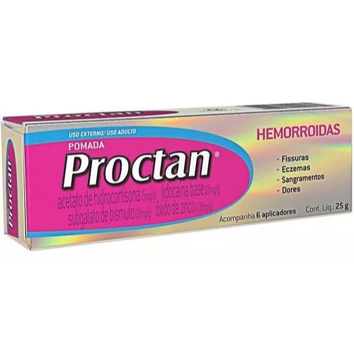 Proctan Pomada Com 25g Genomma 6 aplicadores