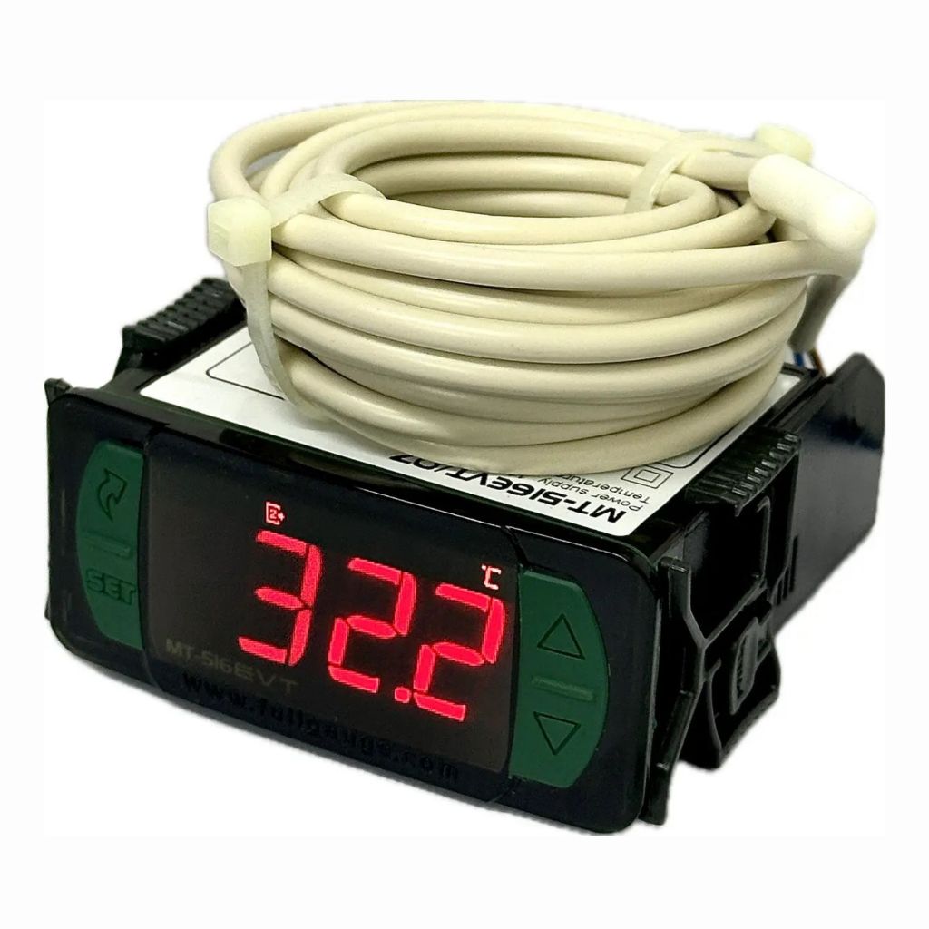 Controlador de Temperatura MT-516EVT Full Gauge Timer e Monitor de Tensão