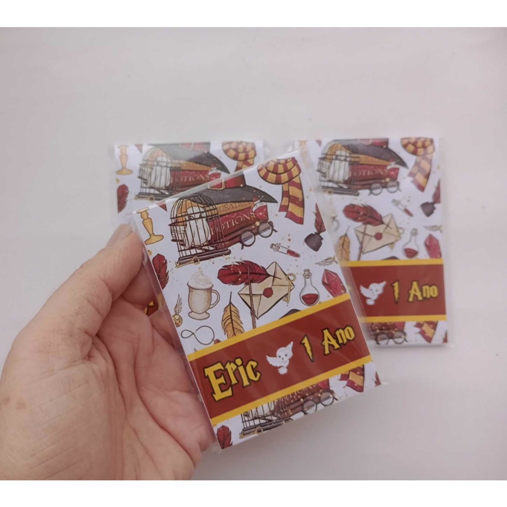 Mini Bloquinho Personalizado HARRY POTTER - Mini Bloquinho HARRY POTTER - Lembrancinha HARRY POTTER