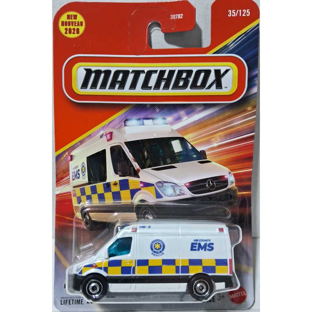 Miniatura Matchbox 2024 Mercedes-Benz Sprinter Ambulance