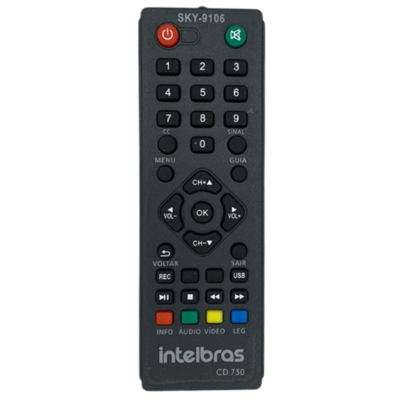 Controle Remoto Para Conversor Digital Intelbras CD-730 - 9106